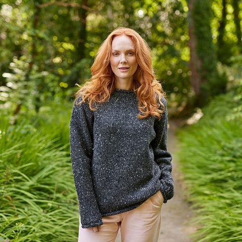 Women's Traditional Fisherman Irish Wool Sweater