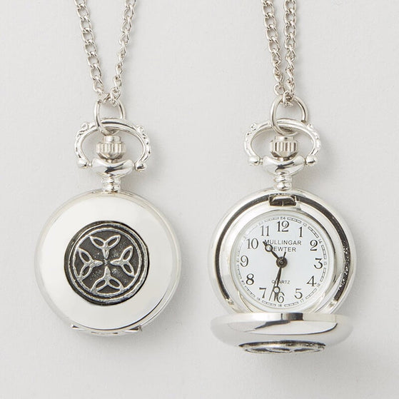 Mullingar Pewter Trinity Knot Ladies Pendant Watch