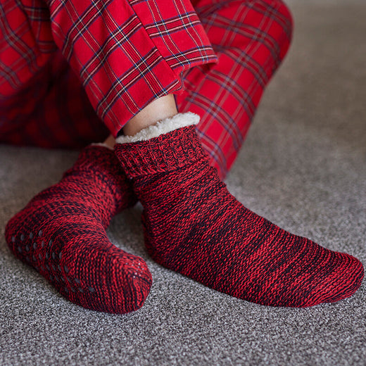 Chaussettes Donegal doublées en polaire pour femmes