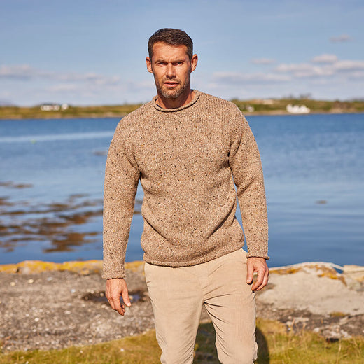 Mens Donegal Fleck Sweater