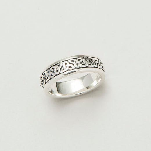 Silberner Damen-Trinity-Knoten-Keltenring