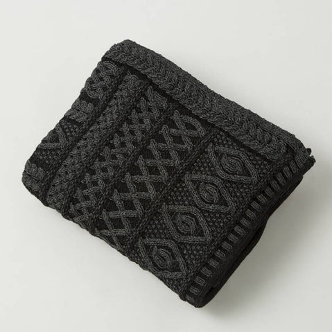 Celtic Two Tone Aran Throw Blanket