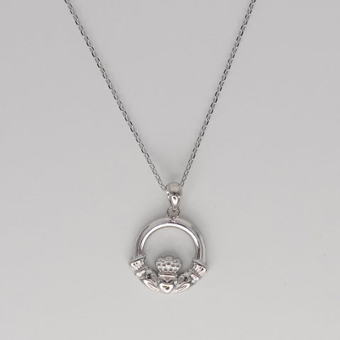 Sterling Silver Claddagh Pendant