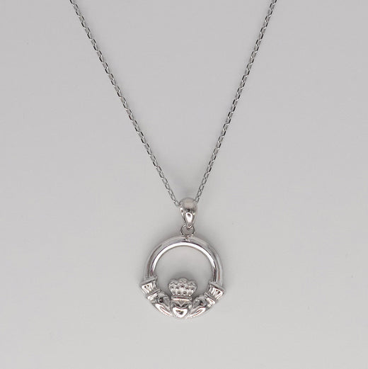 Sterling Silver Claddagh Pendant
