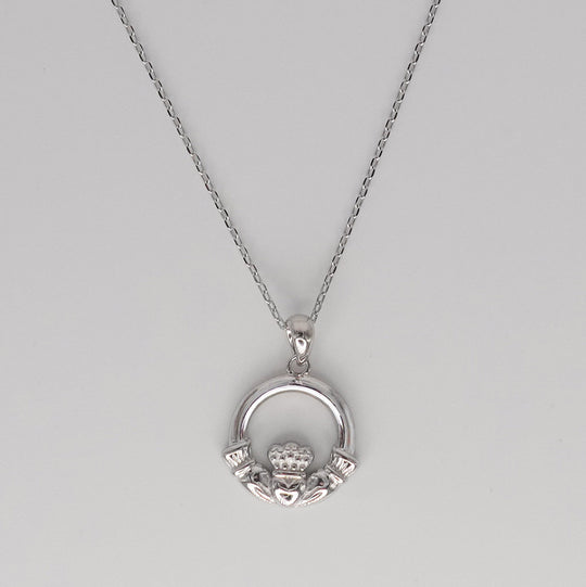 Sterling Silver Claddagh Pendant