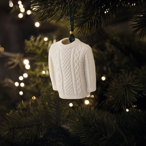 Belleek Aran Sweater Ornament