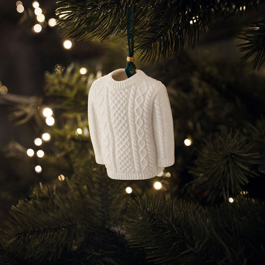 Belleek Aran Sweater Ornament