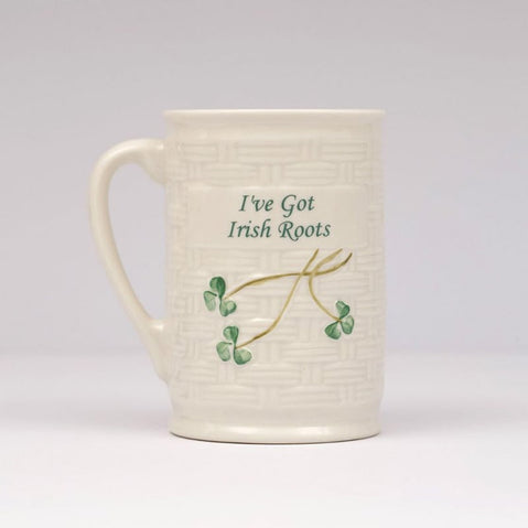 Irish home décor -Belleek I've Got Irish Roots Mug
