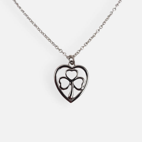 Shamrock Heart Pendant