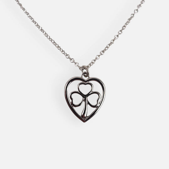 Shamrock Heart Pendant