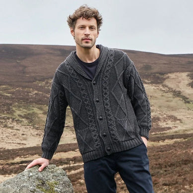 Men's Aran Sweaters and Cardigans