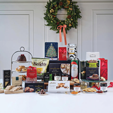 The Grand Irish Gourmet Hamper with Keogh's crisps, Butlers chocolates, Irish fruit cake, soda bread mix and gourmet Irish treats