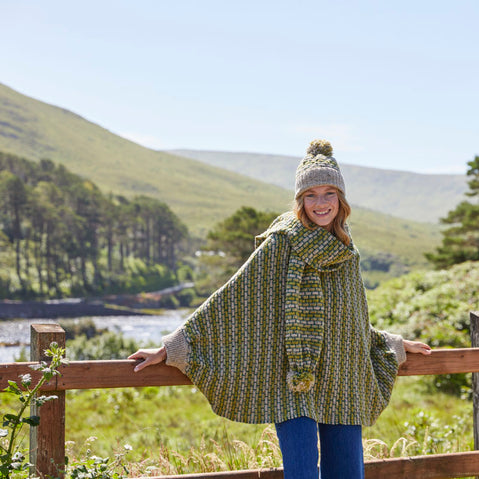 The Bantry Basket Weave Scarf