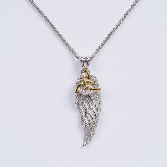 Angels Wing Trinity Knot Pendant