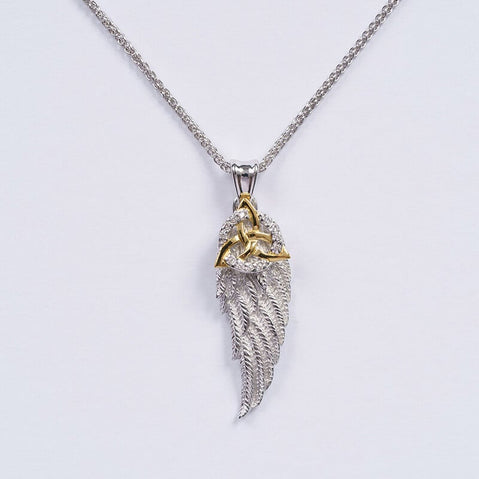Angels Wing Trinity Knot Pendant