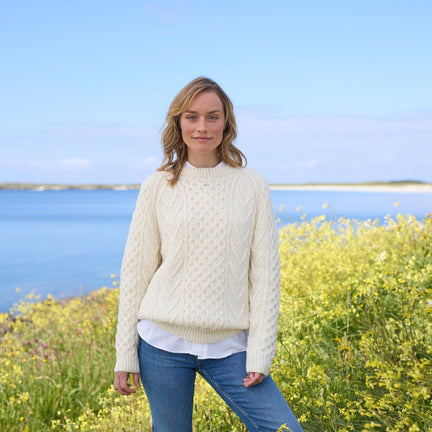 The Hand Knit Women's Aran Sweater
