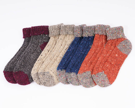 Two Tone Wool Ankle Socks