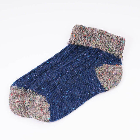 Two Tone Wool Ankle Socks