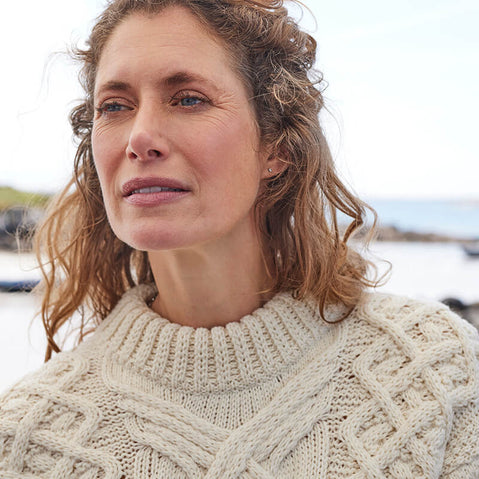 Women's Trellis Aran Sweater