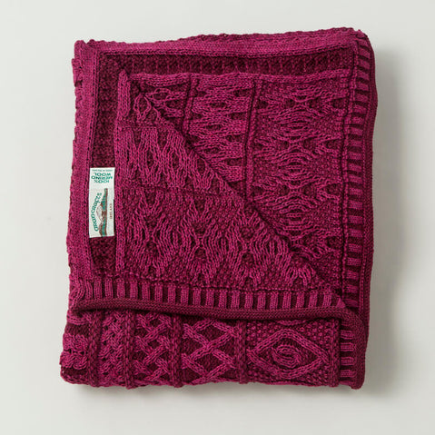 Celtic Two Tone Aran Throw Blanket