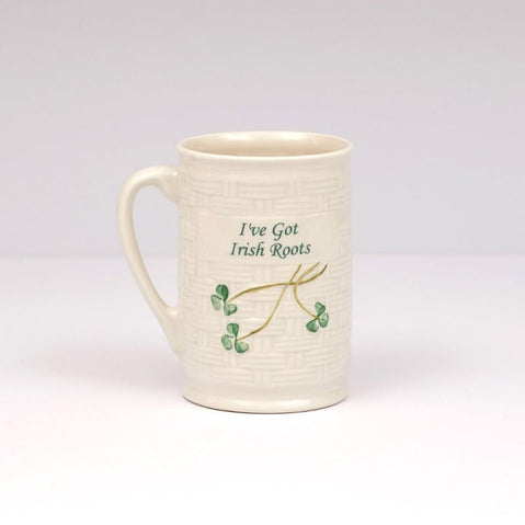 Belleek I've Got Irish Roots Mug