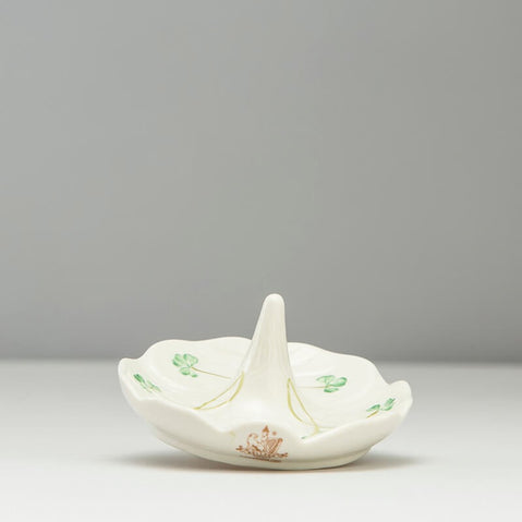 Belleek Shamrock Ring Holder