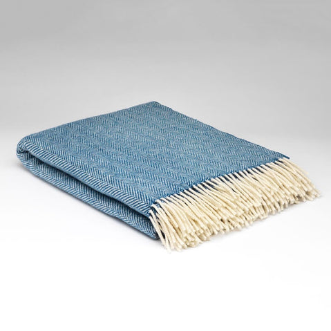 Mc Nutt Blue Sky Herringbone Blanket