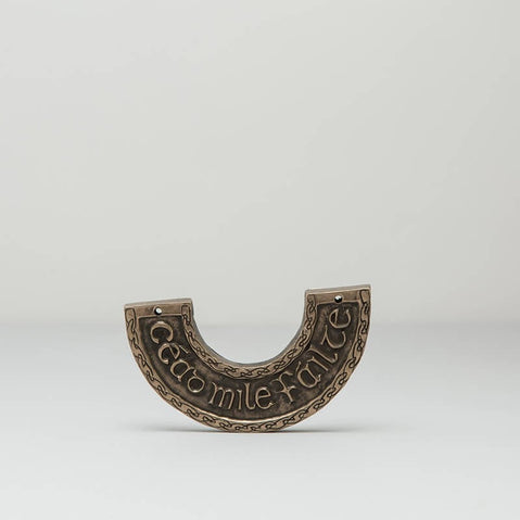 Bronze Céad Míle Fáilte Carved Sign