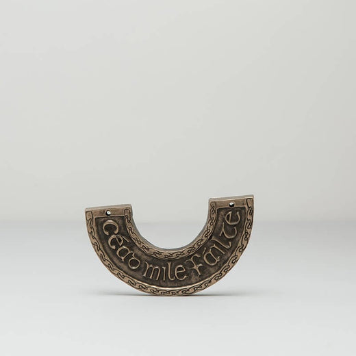 Bronze Céad Míle Fáilte Carved Sign
