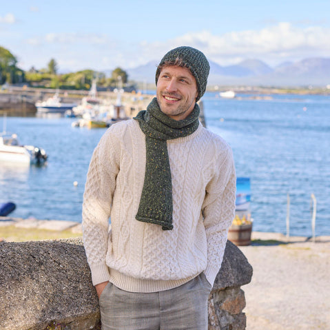 Donegal Fleck Hat & Scarf Set