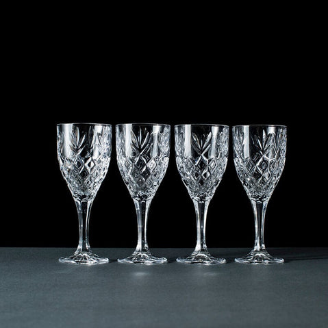 Galway Crystal Renmore Wine Goblets Set of 4