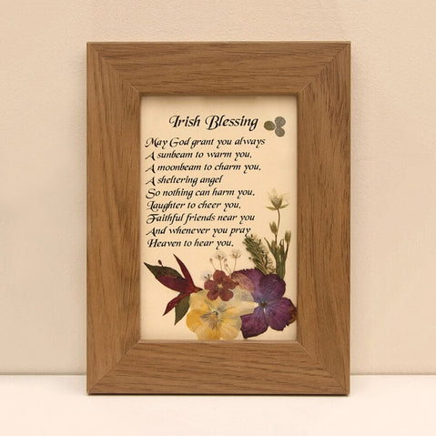 Framed Classic Irish Blessing Gift