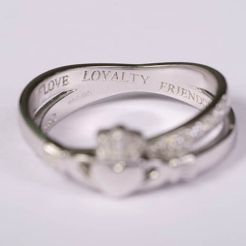 Crossover Claddagh Ring