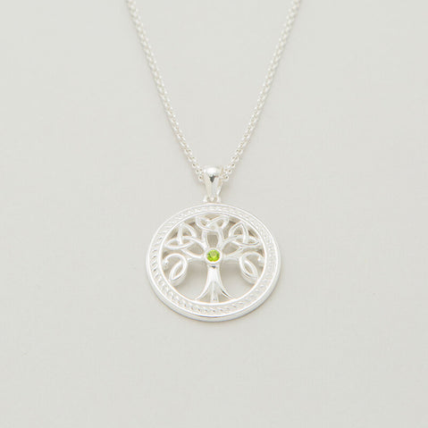 Silver Celtic Tree of Life Pendant