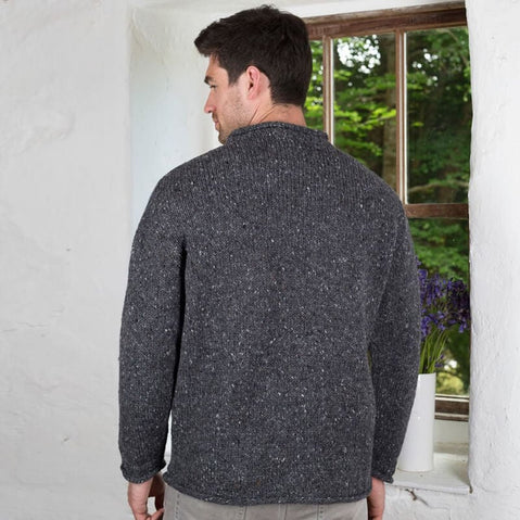 Donegal Curl Neck Aran Sweater