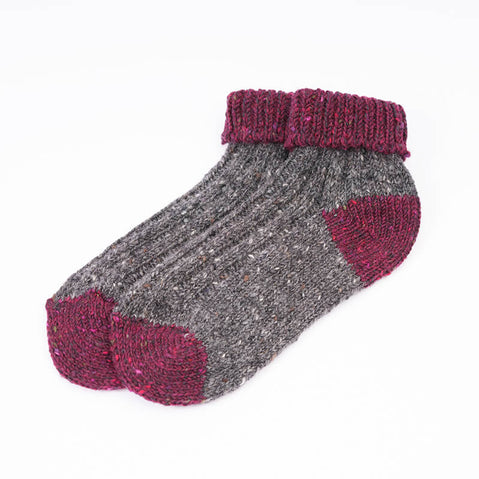 Two Tone Wool Ankle Socks