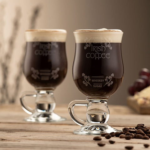 Galway Crystal Irish Coffee Recipe Glasses