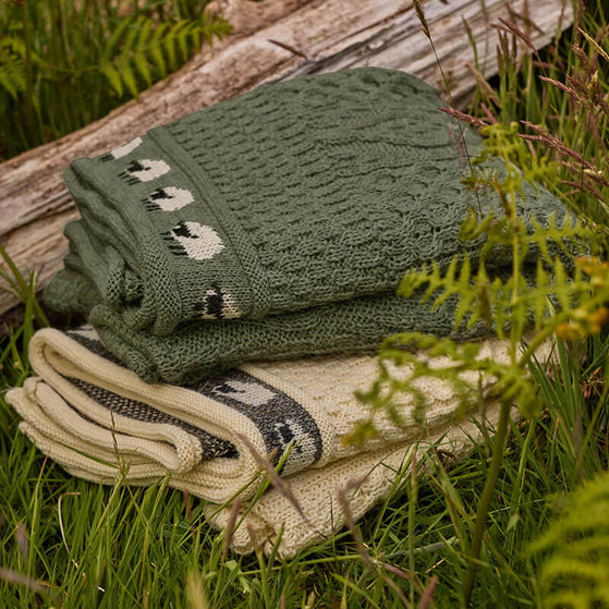 Aran Sheep Throw