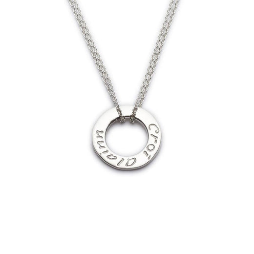 Heart Silver Irish Pendant