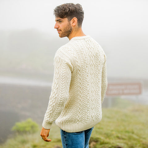 Mens Glendalough Aran Sweater