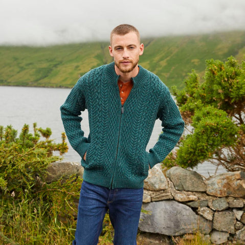 The Glenties Aran Cardigan