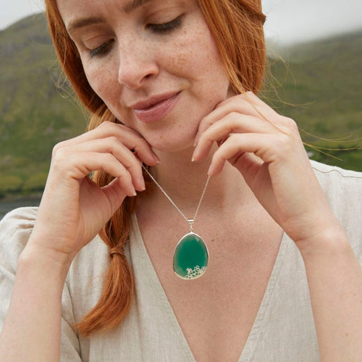 Shamrock Green Onyx Pendant