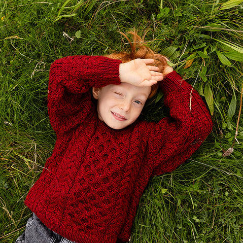 Kids Traditional Aran Sweater