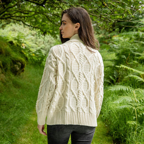 Women's Kells Aran Cardigan by Paul Costelloe