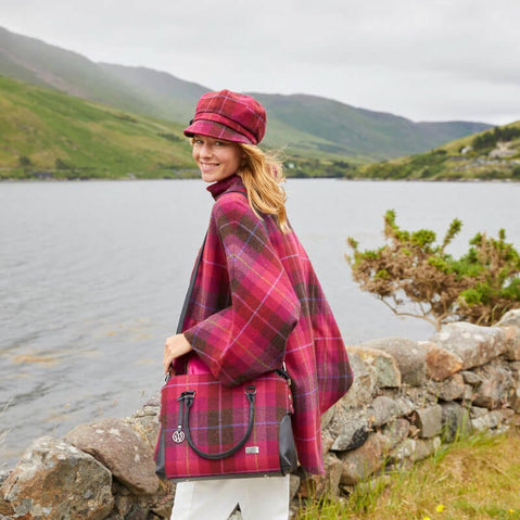 Mucros Irish Wool Half Zip Poncho