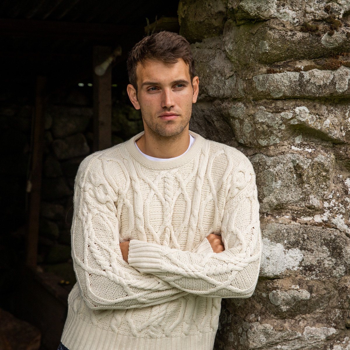 Aran Sweater Paul Costelloe Jumpers NWT Clifden Aran Sweater By