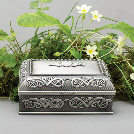 Mullingar Pewter Irish Jewelry Box Medium