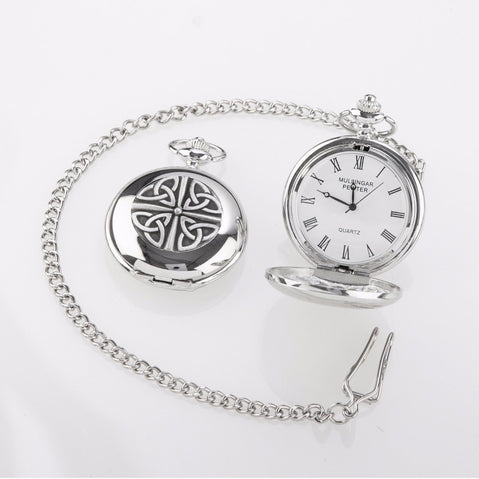 Mullingar Pewter Trinity Knot Pocket Watch