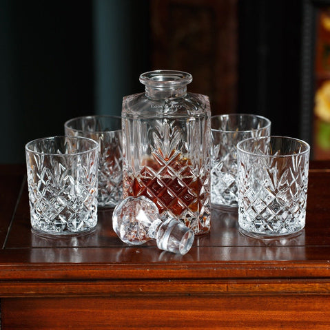 Personalized Galway Crystal Renmore Decanter & Glasses Set