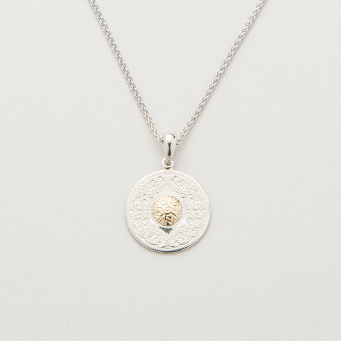 Silver/18k Gold Celtic Warrior Pendant
